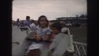 Kansas City Missouri (1959): Large Parking Lot With People And Cars And Two