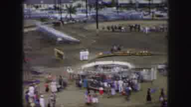 Kansas City Missouri (1959): Outdoor Fair With Various Events And People Walking