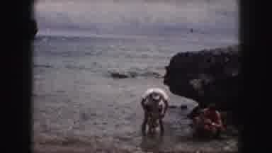 Kansas City Missouri (1959): People In Beach Playing With Kids