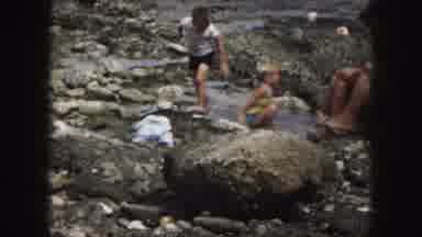Kansas City Missouri (1959): Family In Enjoying Nature And Playing On Water