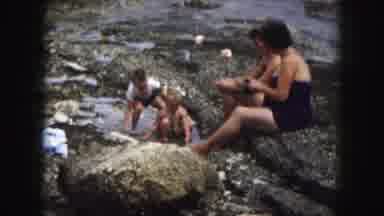 Kansas City Missouri (1959): Women & Children Lounging And Playing In Water And