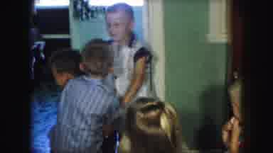 Kansas City Missouri (1959): Children Playing London Bridge Inside Of Green Room