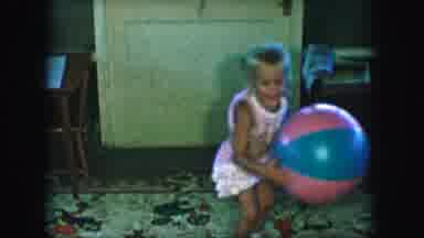 Kansas City Missouri (1959): Children Enjoy Beach Balls Fun Even Without Sand And