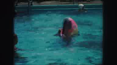 Kansas City Missouri (1959): Woman With A Swim Cap In A Public Swimming Pool With