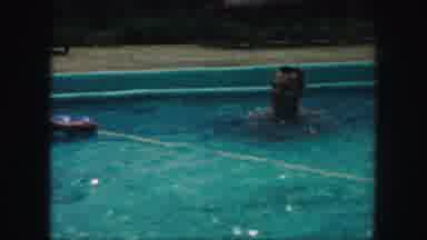 Kansas City Missouri (1959): A Family Spending Time In The Pool