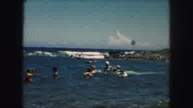 Kansas City Missouri (1959): Many People Swimming And Having Fun On A Sunny Day At
