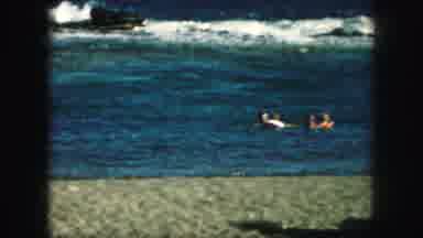 Kansas City Missouri (1959): A View Of Ducks In The Pretty Blue Ocean