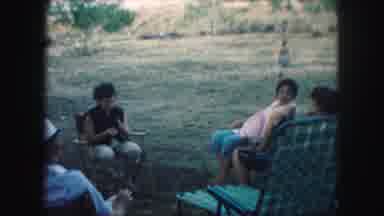 Kansas City Missouri (1959): Family Sitting And Talking Together In Spacious Park