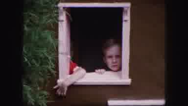 Kansas City Missouri (1959): Two Kids Looking Out Of A Large Shoe Clubhouse With