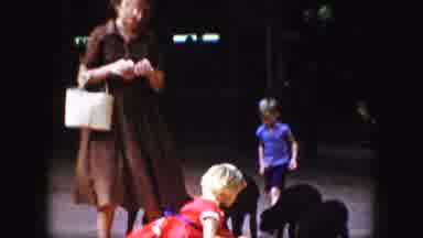 Kansas City Missouri (1959): A Little Girl Gives Treats To Four Little Black Lambs