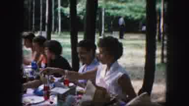 Kansas City Missouri (1959): Picnic Or Family Reunion At The Park In The Late