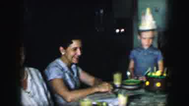 Kansas City Missouri (1959): Kid's Birthday Party With Family Cake And Presents