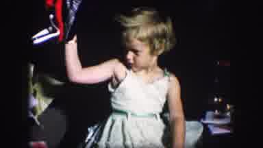 Kansas City Missouri (1959): Young Girl Opening Gifts Receives Clothes And Is Not