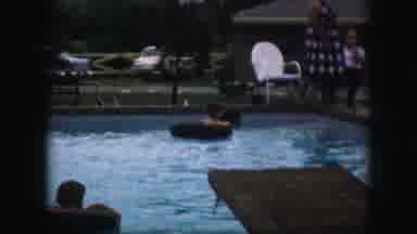 Kansas City Missouri (1959): Children Playing In The Pool With Floaties On While