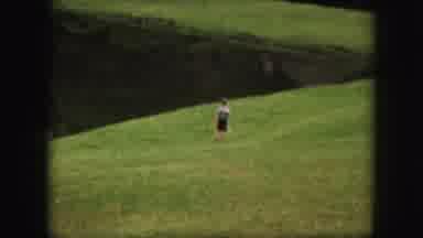 Kansas City Missouri (1959): Family Enjoying A Large Open Area Or Park With A Pond