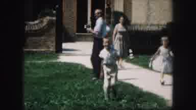 Kansas City Missouri (1959): Children Fast Walking In Front Of Women