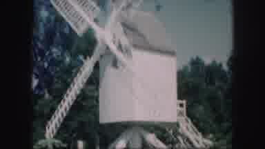 Kansas City Missouri (1959): Small White Windmill Stands Alone In The Middle Of