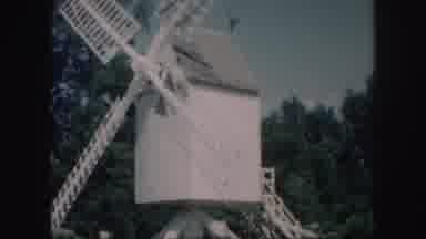 Kansas City Missouri (1959): Wooden Windmill Guard Old Wood Arched Barn