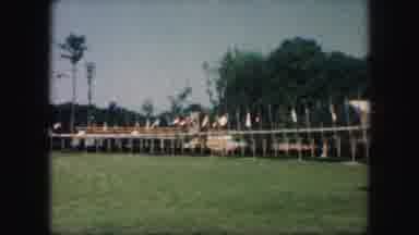 Kansas City Missouri (1959): Flags In A Circle On Display In A Field