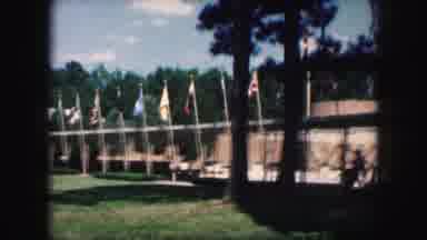 Kansas City Missouri (1959): Flags Family Posing For Pictures