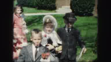 Kansas City Missouri (1959): Well Dressed Adorable Children Walking Together In