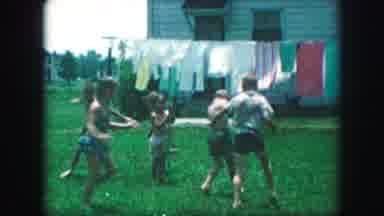 Kansas City Missouri (1959): Kids Playing And Running Around With Two Parents