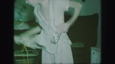 Kansas City Missouri (1959): Young Timmy Trying On His New Cowboy Belt That He Got