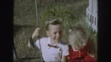 Kansas City Missouri (1959): Children Sit On Swing