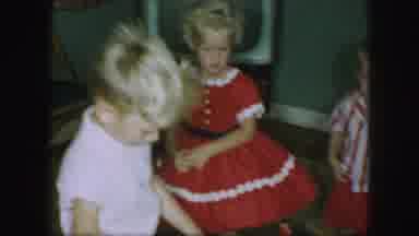 Kansas City Missouri (1959): Young Woman Playing Pin The Tail At Her Birthday