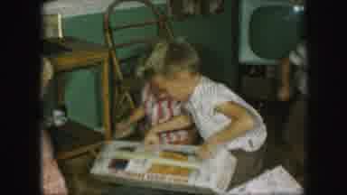 Kansas City Missouri (1959): A Young Boy's Fifth Birthday Party With Cake And