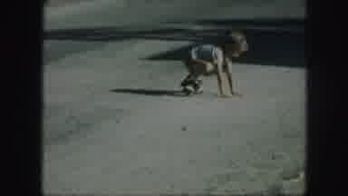 Kansas City Missouri (1959): Boy Fell Down Hurting Himself While Trying To Learn
