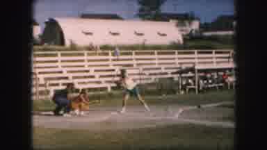 Kansas City Missouri (1959): People Are Playing A Game Of Baseball And Having Fun