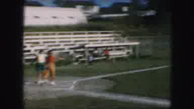 Kansas City Missouri (1959): Friends Having Fun Playing Baseball In A Vintage