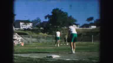 Kansas City Missouri (1959): Woman Steps Up To Take A Swing In Sandlot Baseball