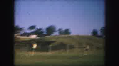 Kansas City Missouri (1959): Someone Throws A Baseball As Another Person Catches