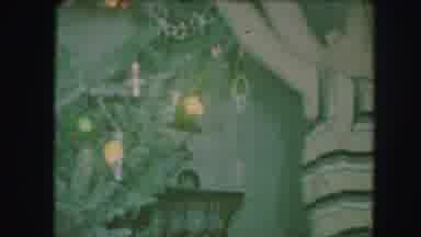 Kansas City Missouri (1959): Boy And Girl Putting Ornaments On A Christmas Tree In