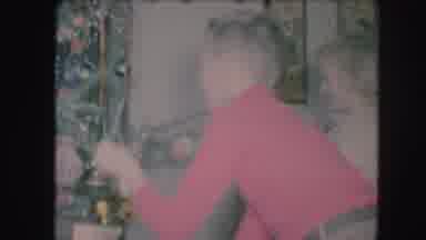 Kansas City Missouri (1959): Home Movie Of Kids And There Christmas Tree As They