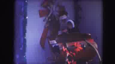 Kansas City Missouri (1959): Girl Talking To Santa In His Sleigh