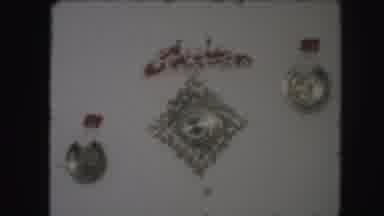 Kansas City Missouri (1959): Christmas Decorations On A Wall Along With A White