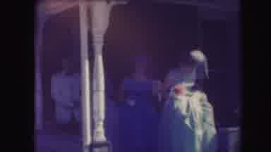 Kansas City Missouri (1959): Wedding During The Day With Bridesmaids Wearing Blue