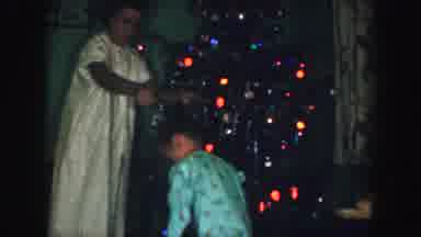 Kansas City Missouri (1959): Mother And Two Children Decorating A Colorful