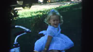 Kansas City Missouri (1959): Little Boy And Girl Playing Together On A Spring Day