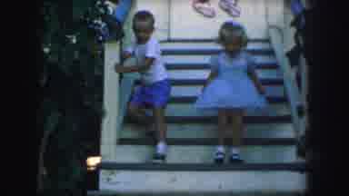 Kansas City Missouri (1959): Children Jump And Play On A Set Of Stairs