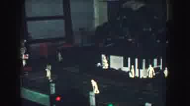 Kansas City Missouri (1959): Locomotive Train Cruising Around Village Showing The