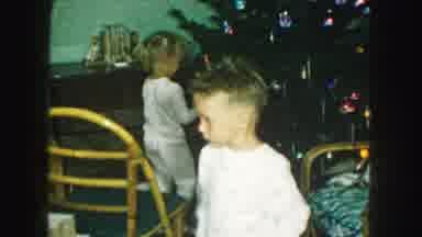 Kansas City Missouri (1959): Little Boy And Girl Work Together As They Help