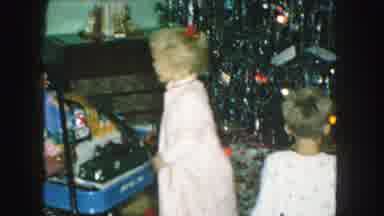 Kansas City Missouri (1959): Kids Unwrapping Their Gifts