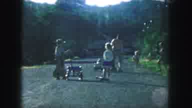 Kansas City Missouri (1959): Kids Playing With Their Outdoor Play With Their Dad