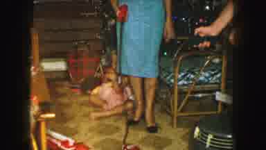 Kansas City Missouri (1959): Family Playing With New Toys On Christmas Morning In