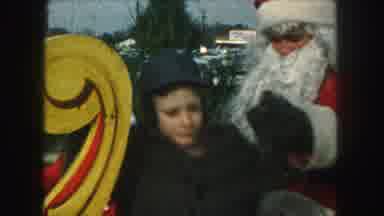Kansas City Missouri (1959): Children Sit On Santa's Lap And Give Their Christmas