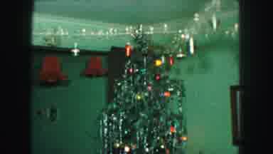 Kansas City Missouri (1959): Blinking Tree With Christmas Lights And Young Boy